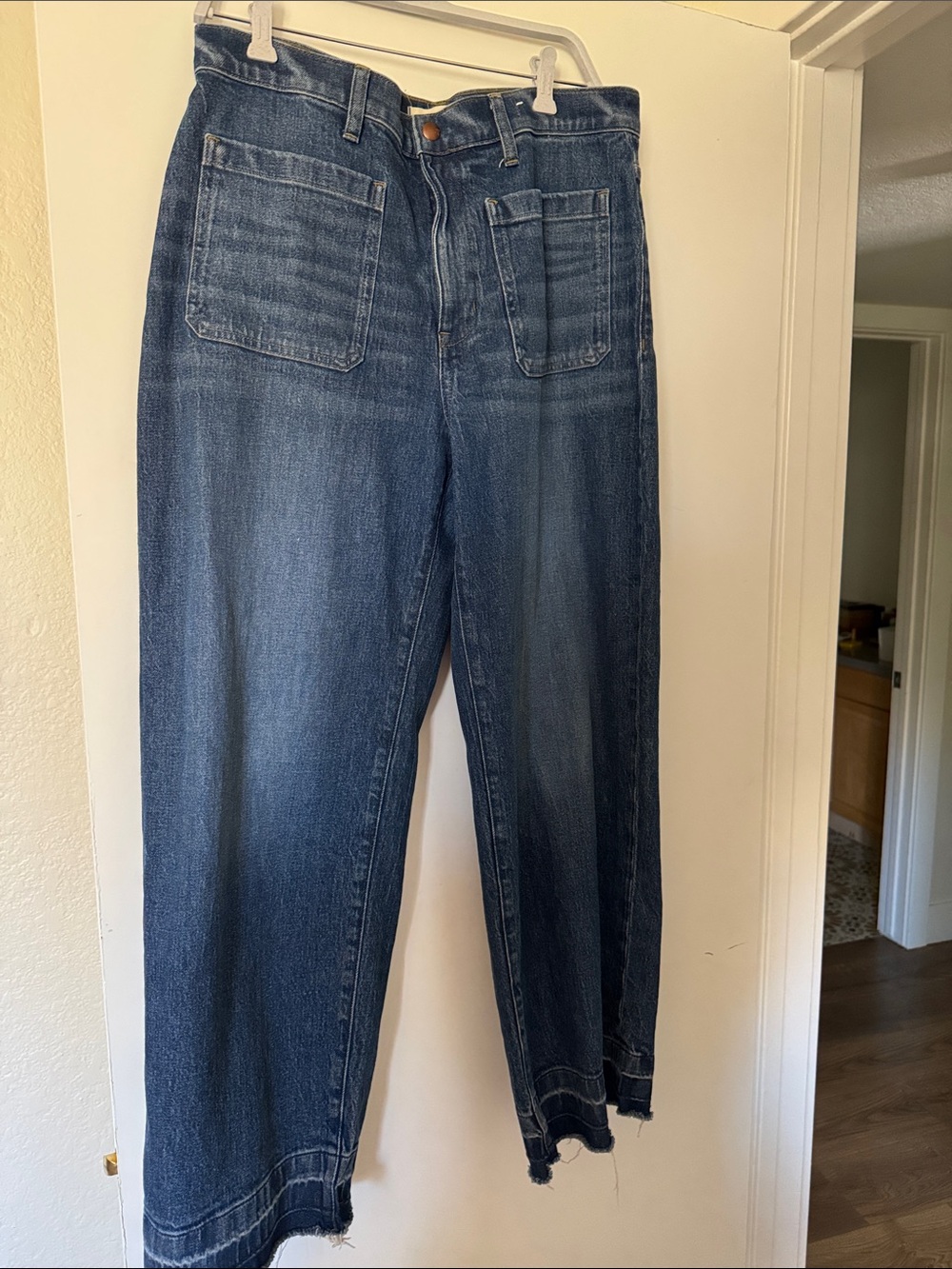 Madewell Emmett Patch Pocket Wide-Leg Jeans
